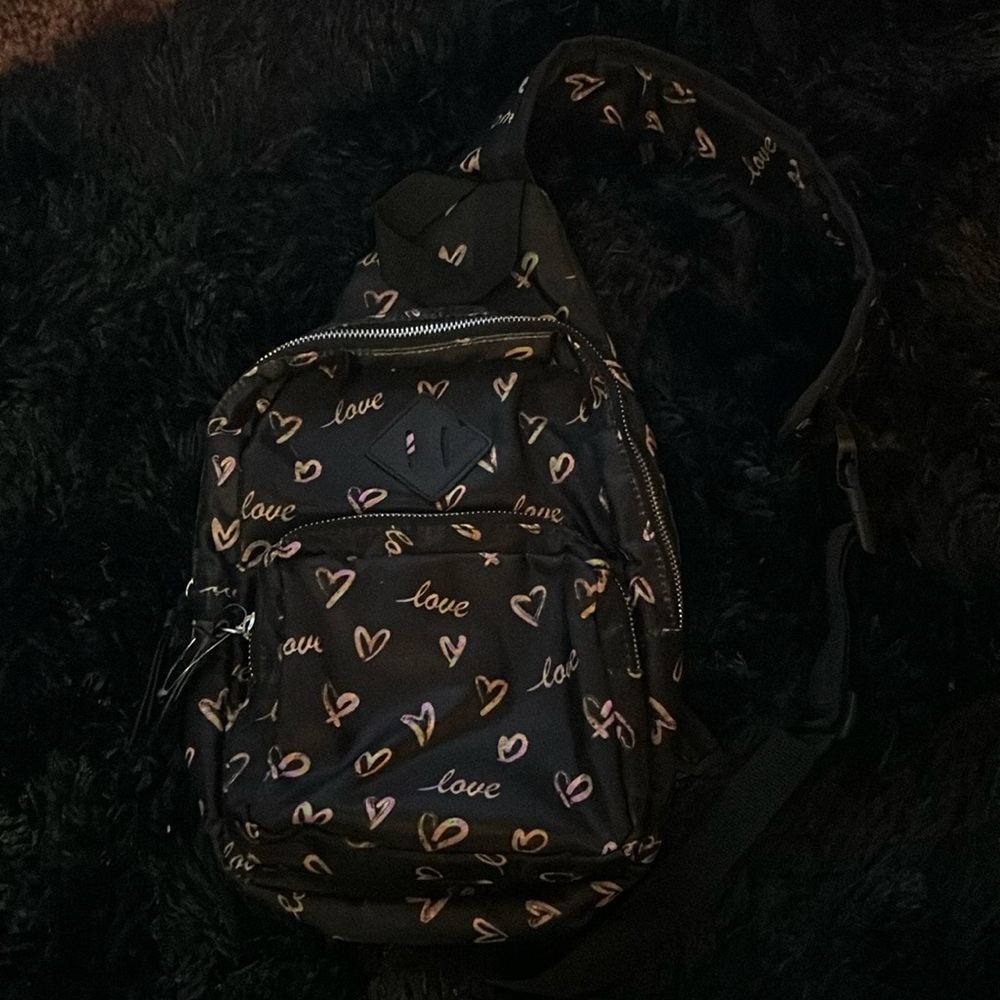 Small Heart/Love Backpack with One Strap (NWOT)